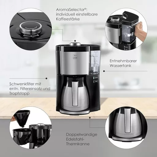 Melitta Aroma Selector Look V Perfection kávéfőző 1,25 literes