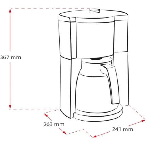 Melitta Aroma Selector Look V Perfection kávéfőző 1,25 literes