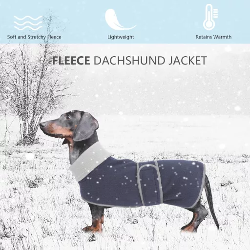 Geyecete Téli Kutyakabát Melegítő Fleece Béléssel Állítható Pántokkal
