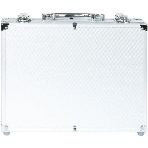 LINDNER Alumínium Érmetartó Bőrönd 210 Érmének/Érmekapszulának 36mm Átmérőig - 20 Eurós, 10 Eurós Ezüst vagy 2 Eurós Érmékhez