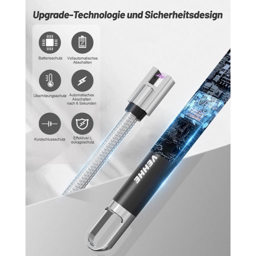 VEHHE brichetă electrică cu arc, USB, cu flacără luminoasă