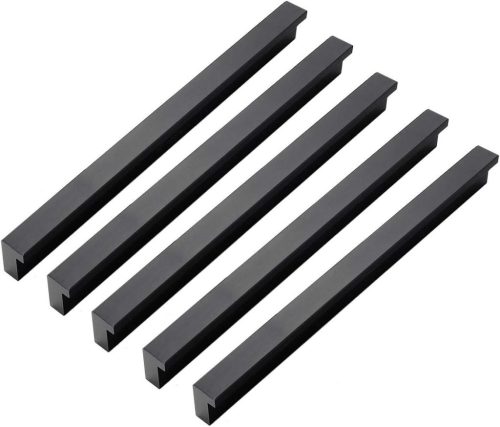 Alumínium Szekrényajtó Fogantyúk 10db, L 90°, 160mm Furattávolság - Open Box