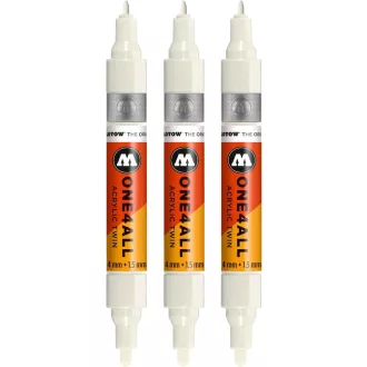   Molotow One4All Akril Twin Marker 1,5-4mm Natural White 3db szett