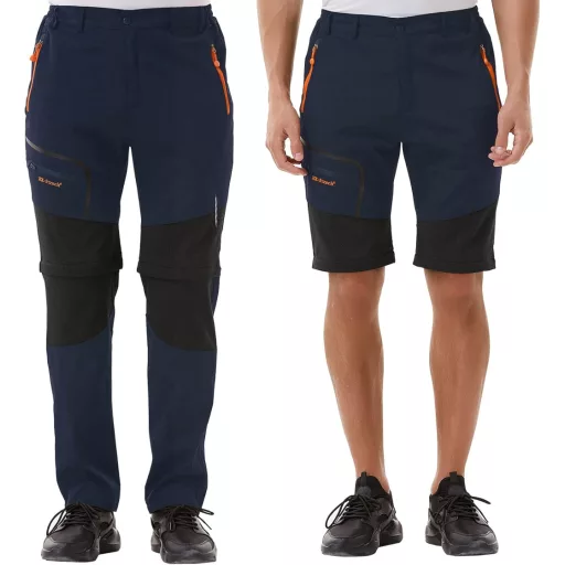 Pantofi de drumeție convertibili pentru bărbați ZOEREA, pantaloni outdoor cu uscare rapidă, pantaloni funcționali ușori.