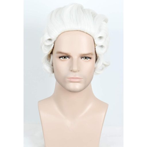 Linfairy kučeravá právnická parochňa biela blond Halloween kostým cosplay párty