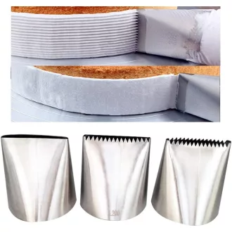   Symphonyw 3 részes tortadekoráló szett rozsdamentes acél csőrök