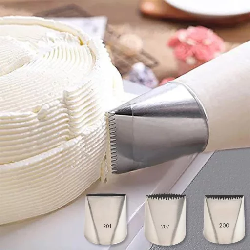 Symphonyw 3 részes tortadekoráló szett rozsdamentes acél csőrök