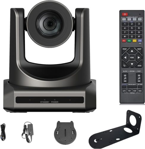 SMTAV PTZ Videokonferencia Kamera 20X Optikai + 16X Digitális Zoom, 3G-SDI + HDMI Kimenet, H.265 Támogatás, Full HD 1080p Felbontás