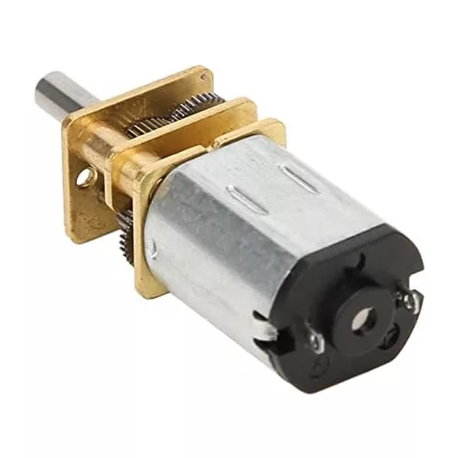 Motor Reductor Garosa GA12-N20 DC 3V 500 RPM cu Angrenaje Metalice, Funcționare Silențioasă și Cuplu Mare