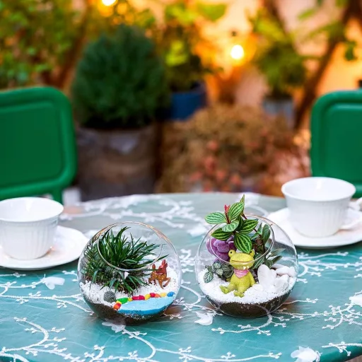 Glasseam 10cm Mini Üveg Terrarium Szett 4db Asztali Dekoráció Szukkulens Kaktusz