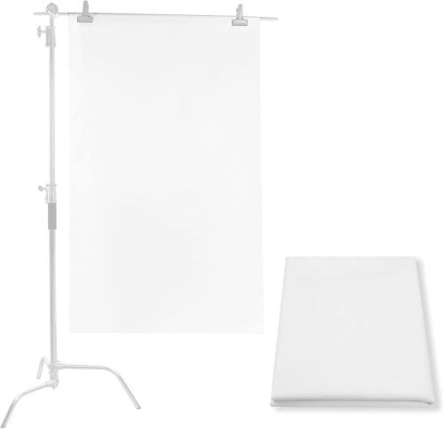 Selens 1x1,7m Fehér Nylon Selyem Diffúziós Fényterelő Szövet Fotó Stúdió Softbox Világításhoz - Esküvői, Portré és Termékfotózáshoz