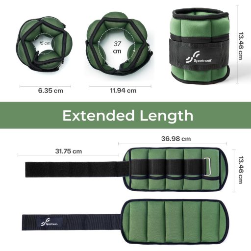 Sportneer Állítható Súlyzott Csuklópánt 0,45-2,25kg Edzéshez Fitnesz Tornához