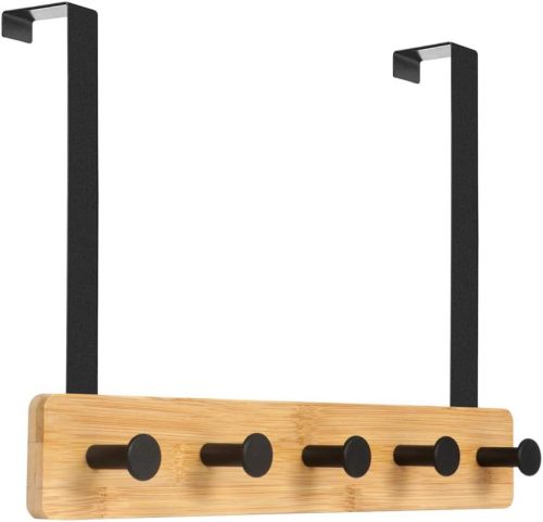 JSVER Fa Fali Akasztó - Modern Hatszögletű Dizájn, Csúszásmentes, 14,5 kg Teherbírás, 7 db-os Szett Szerelési Kellékekkel