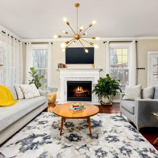 LynPon Modern Sputnik Csillár - Állítható Magasságú Mennyezeti Lámpa, Arany, 12 Izzós, Retro Stílusú Függőlámpa Nappaliba, Konyhába, Étkezőb