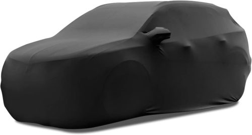 Husă auto TECTICO SUV de interior - Elastică, respirabilă, antipraf, pentru garaj, expoziții - Material negru moale și flexibil