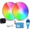 LyLmLe 35W RGB LED medence lámpa PAR56, IP68 vízálló, 2 db, távirányítóval