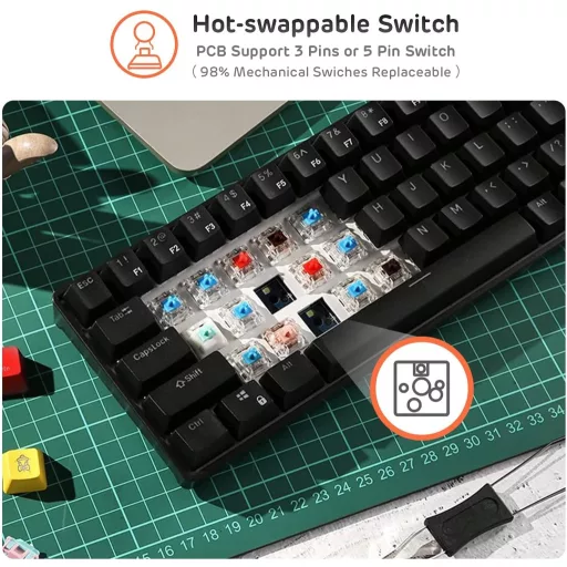 RK Royal Kludge RK61-US 60% Mehanička Tipkovnica Bežična Bluetooth USB