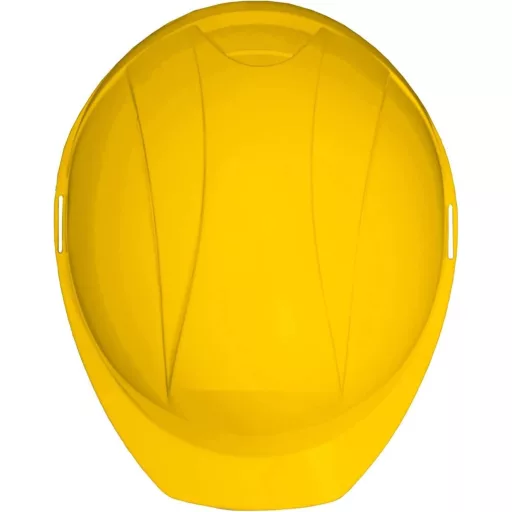 Cască de protecție pentru construcții ACE Patera - Cască robustă de protecție a muncii cu ventilație reglabilă - Standard EN 397 - Galben - Pentru dimensiuni ale capului de 51-63 cm