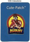 Cute-Patch Halloween Horror Múmia Kultikus Szörny Hímzett Vasalható Folt (Méret:10 cm )