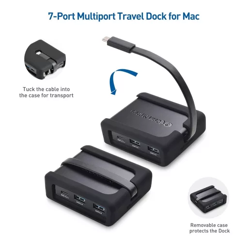 Cable Matters USB-C Hub 3 Monitor 4K DisplayPort Dock Ethernet 100W