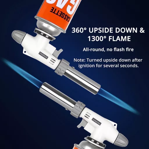 Sondiko S516 Profi Gázégő Állítható Lánggal Krémbrüléhez és Sütéshez