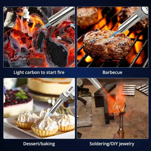 Sondiko S516 Profi Gázégő Állítható Lánggal Krémbrüléhez és Sütéshez