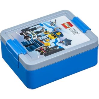   Room Copenhagen LEGO Iconic uzsonnás doboz kétrészes, fedéllel - kézi mosogatású, melamintól mentes ételhordó gyerekeknek