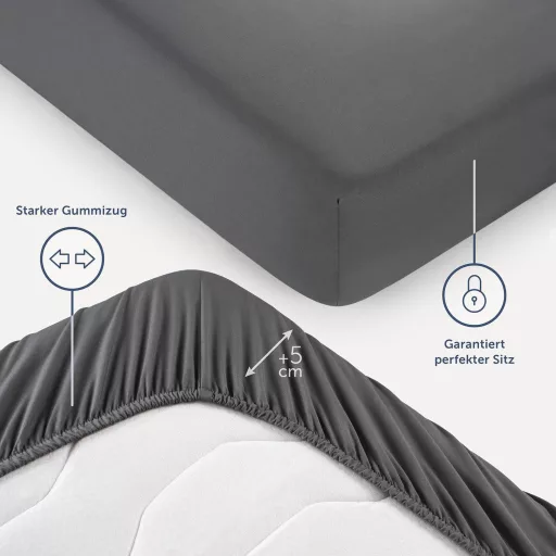 Cearceaf cu elastic din microfibră Blumtal, moale și durabil, pentru lenjerie de pat