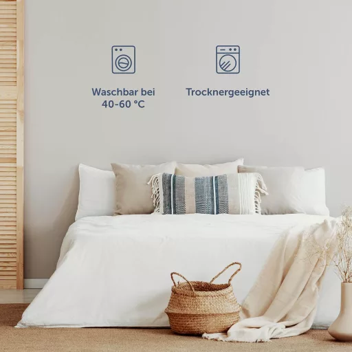 Cearșaf cu elastic Blumtal, din microfibră, moale și durabil, 160 x 200 x 30 cm