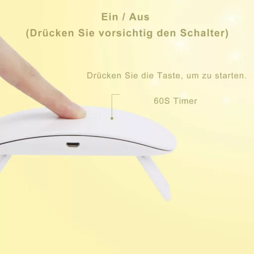 Kompaktná UV sušička nechtov s USB a 60 s časovačom - Prenosná mini lampa