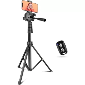   Aureday 62" telefon tripod távirányítóval és univerzális fejjel