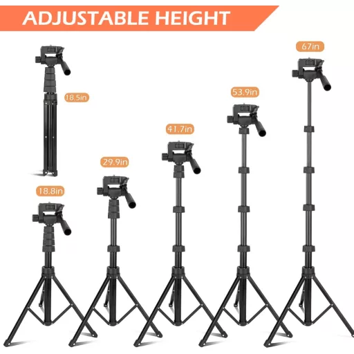 Aureday 170cm Telefon Tripod Selfie Bot Távirányítóval és Telefontartóval