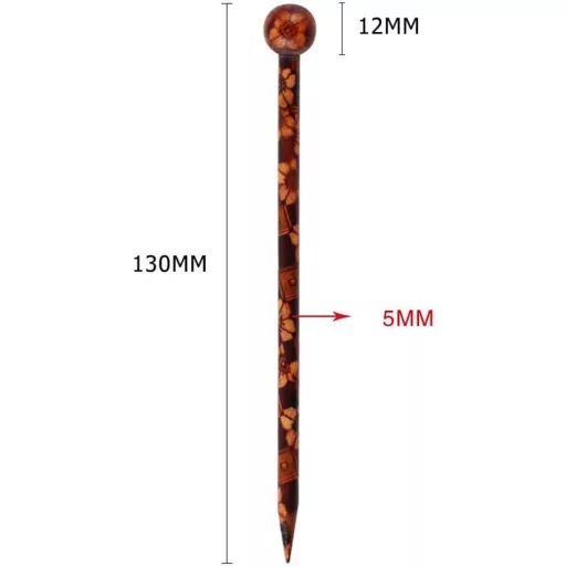 POFET Fa Hajcsipke 12 db Virágmintás Hajstift Nőknek Faragott Fa Hajpin