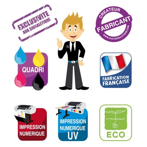 AUA SIGNALETIQUE Parkolási Tilalom Tábla 200mm PVC Fenntartott Hely Jelzés