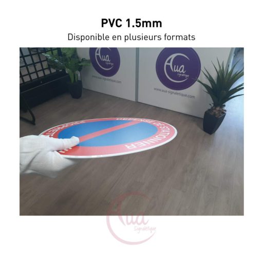 AUA SIGNALETIQUE Parkolási Tilalom Tábla 200mm PVC Fenntartott Hely Jelzés