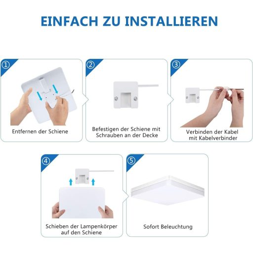 Lampa de plafon cu LED SUNZOS pentru living, dormitor, bucătărie, hol, balcon, sufragerie.