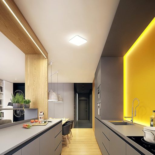 Lampa de plafon cu LED SUNZOS pentru living, dormitor, bucătărie, hol, balcon, sufragerie.