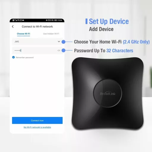 Broadlink RM4 Pro S Univerzálny RF IR Diaľkový ovládač Hub so Senzorom Teploty a Vlhkosti – Kompatibilný s Alexa, Google Home, IFTTT, Okoso