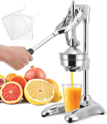 Kézi Gyümölcsprés, Professzionális Citrusfacsaró Kettős Üzemmóddal, Ergonomikus Karos Narancsfacsaró Citrom Gránátalma Lime és G