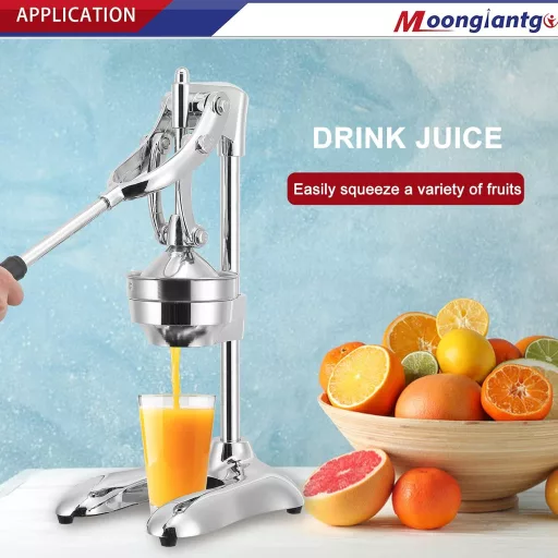 Ručný lis na ovocie, Profesionálny odšťavovač citrusov s duálnym režimom, Ergonomický pákový odšťavovač pomarančov, citrónov, granátových jabĺk, limetiek a G