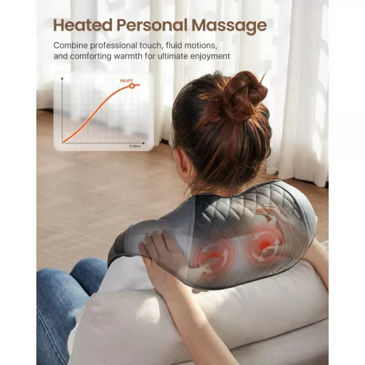 RENPHO Nyakmasszázs Vállmasszázs Készülék Melegítéssel 3D Shiatsu Masszírozó - RP-SNM061