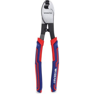   WORKPRO 210 mm-es Kábelvágó Alumínium és Réz Kábelekhez - Króm-Vanádium Acél, Puha Markolattal, Egykezes Használatra, 330g