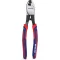 Clește de tăiat cabluri WORKPRO, 210 mm, pentru cabluri de aluminiu și cupru - Oțel crom-vanadiu, mâner moale, utilizare cu o singură mână, 330g