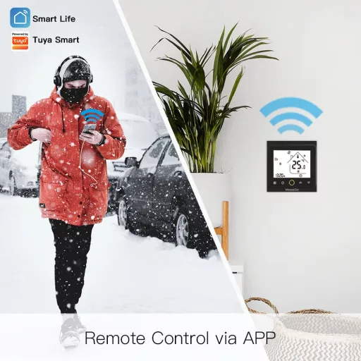MoesGo WiFi okos termosztát gázkazánhoz 5A Alexa Google Home kompatibilis