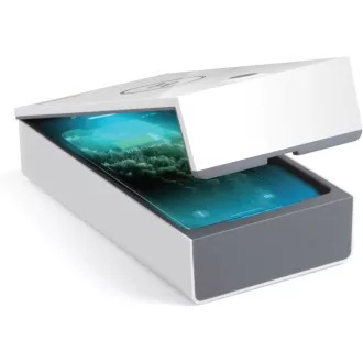   Casetă de sterilizare UV Technaxx TX-148 - Dezinfectant pentru telefon, încărcare wireless, eficiență de 99,9%