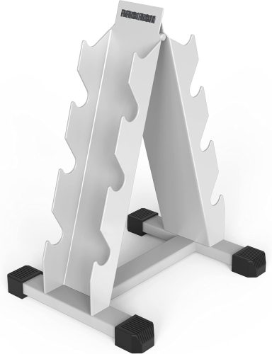Suport gantere hexagonale PROIRON cu miez de oțel - Design unic cu 12 laturi pentru antrenament acasă, finisaj metalic durabil, greutăți de 3-24 kg