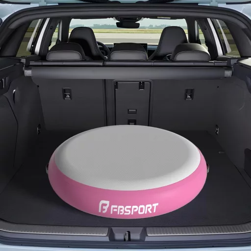 FBSPORT Airspot Felfújható Tornaszőnyeg 70-140 cm Átmérővel Pumpával