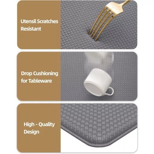 Set covorașe de bucătărie COLOR&GEOMETRY - 2 buc., antiderapante, impermeabile din PVC, rezistente la ulei, pentru bucătărie și sufragerie