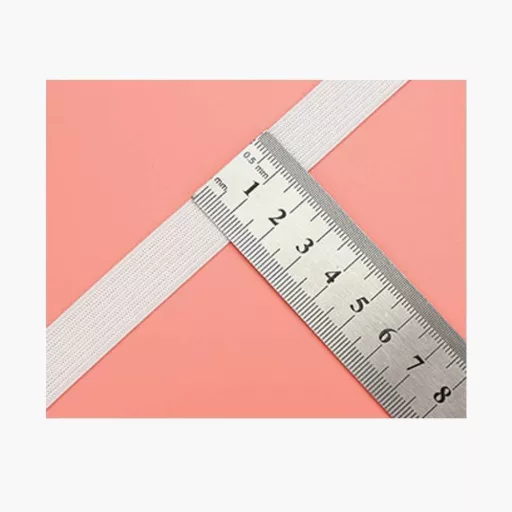 EXFEA Magas Minőségű, Szövött Rugalmas Szalag, 5 Méter, 15 mm Széles, Fehér