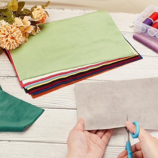 BENECREAT 12 db 29x20 cm dupla plüss bársony szövet, kézműves DIY anyag varráshoz